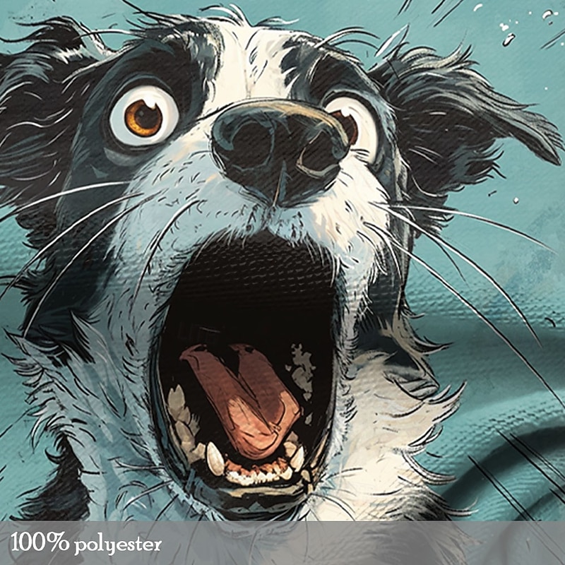 Men's Dog Funny T Shirt Long Sleeve T shirt 3D Print Crew Neck Shirt Designer Retro Vintage Street Casual Daily Lake Blue Blue Summer Spring Fall Clothing Apparel S M L XL XXL XXXL3