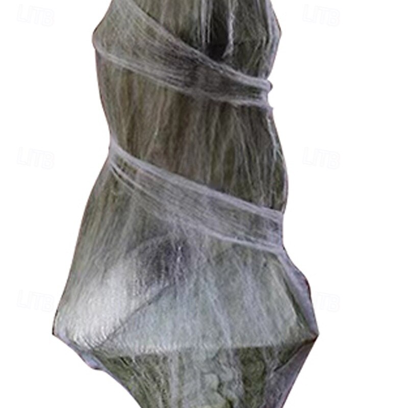 Halloween Hanging Ornament - 6 ft Foam Skeleton in Spider Web - Halloween Decorations Outdoor Yard Party Door Haunted House3