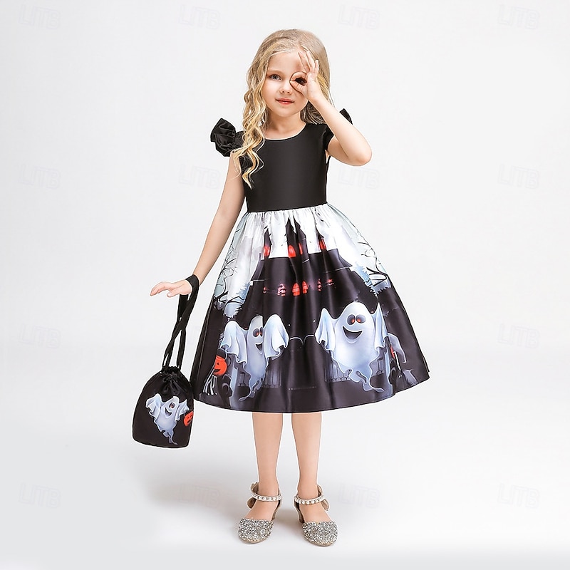 Witch Pumpkin Halloween Dress Costume Walpurgis Night Dress Up Kid's Women's Carnival Party / Evening Easy Halloween Costumes Dress Up2