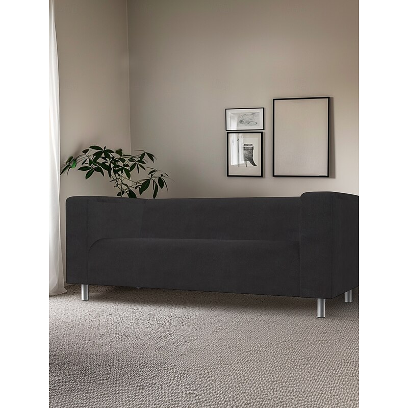 Velvet Sofa Cover Solid Color Quilted Velvet Slipcovers  KLIPPcover LITB PRIME cover4