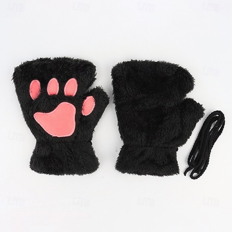 Therian Mask and Tail Set for Girls,Cute Cosplay Costume for Masquerade,Birthday3