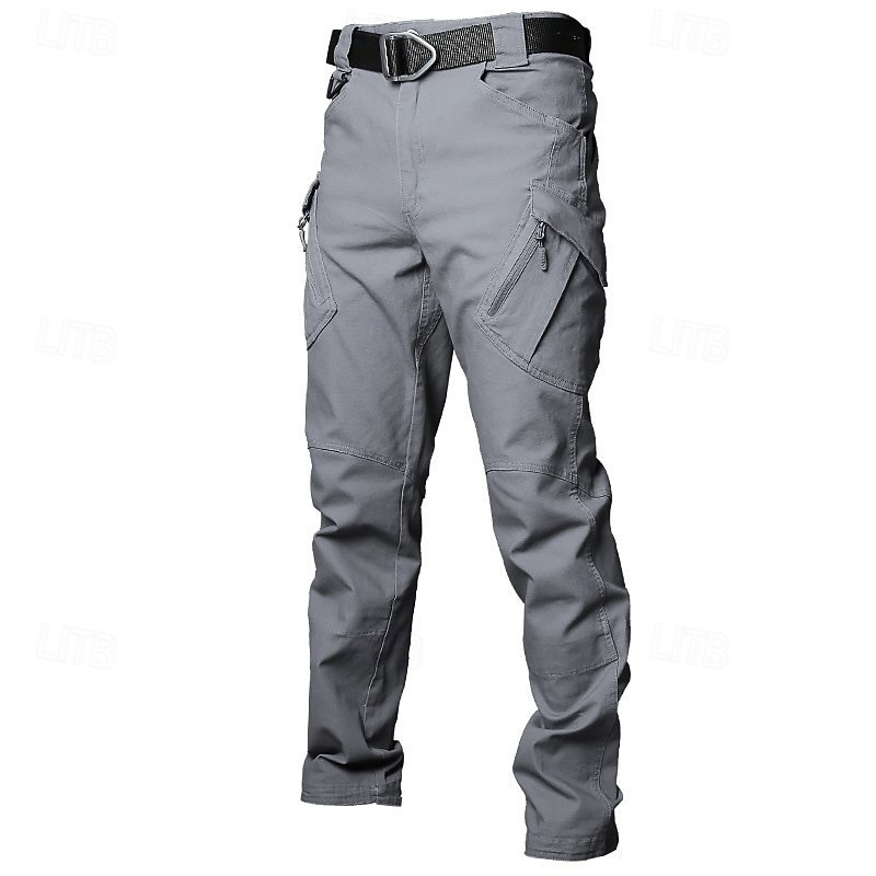 Men's Cargo Pants Tactical Pants Trousers Hiking Pants Buttons Multi Pocket Plain Wearable Outdoor Daily Camping & Hiking Fashion Classic Gray Green Black2