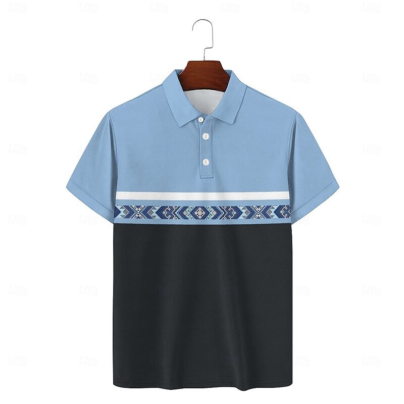 Casual Men's Polo Shirt Golf Polo Short Sleeve Daily Wear 95% Polyester 5% Spandex Short Sleeve Turndown Polo Shirts White Spring & Summer S M L Micro-elastic Lapel Polo4