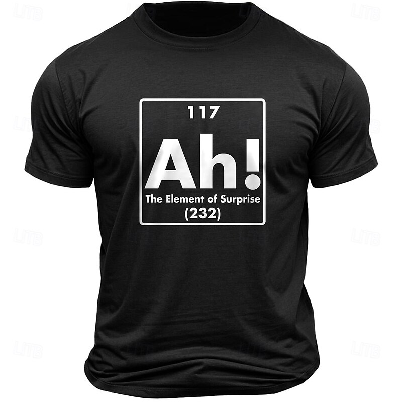 Men's Letter Printed Funny T Shirt Tee Top 100% Cotton Short Sleeve Graphic Shirt Black Dark Grey Dark Blue Comfortable Tee Street Sports Outdoor Fashion Designer Clothing