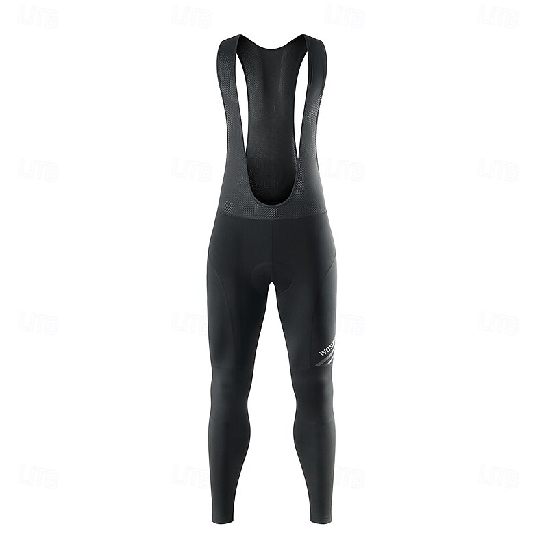 WOSAWE Autumn and Winter Outdoor Men's Bicycle Cycling Pants Sport Windproof Cold Warm Sponge Cushion Cycling Backpacking Trousers BO1182