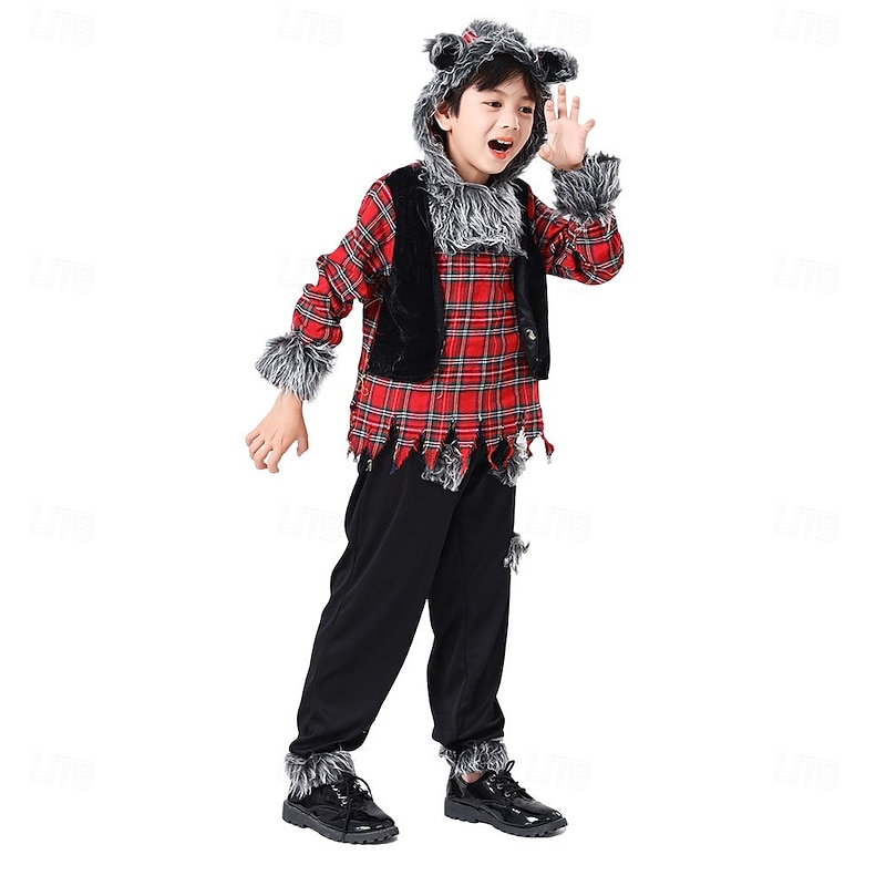 Werewolf Halloween Costume Dress Up Kid's Boys' Children's Day Masquerade Party Easy Halloween Costumes Dress Up4