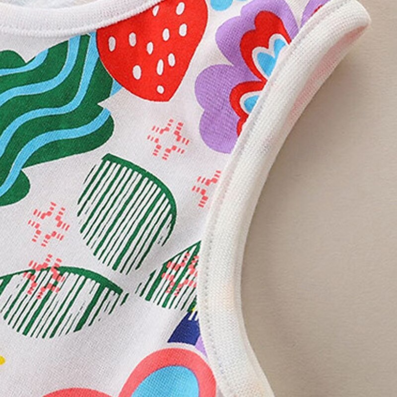 Easter Girls' 3D Flower Dress Sleeveless Summer Vacation Daily Holiday Princess Beautiful Sweet Little Kids(4-7ys) 4-7 Years Casual Dress A Line Dress Knee-length Regular Fit3