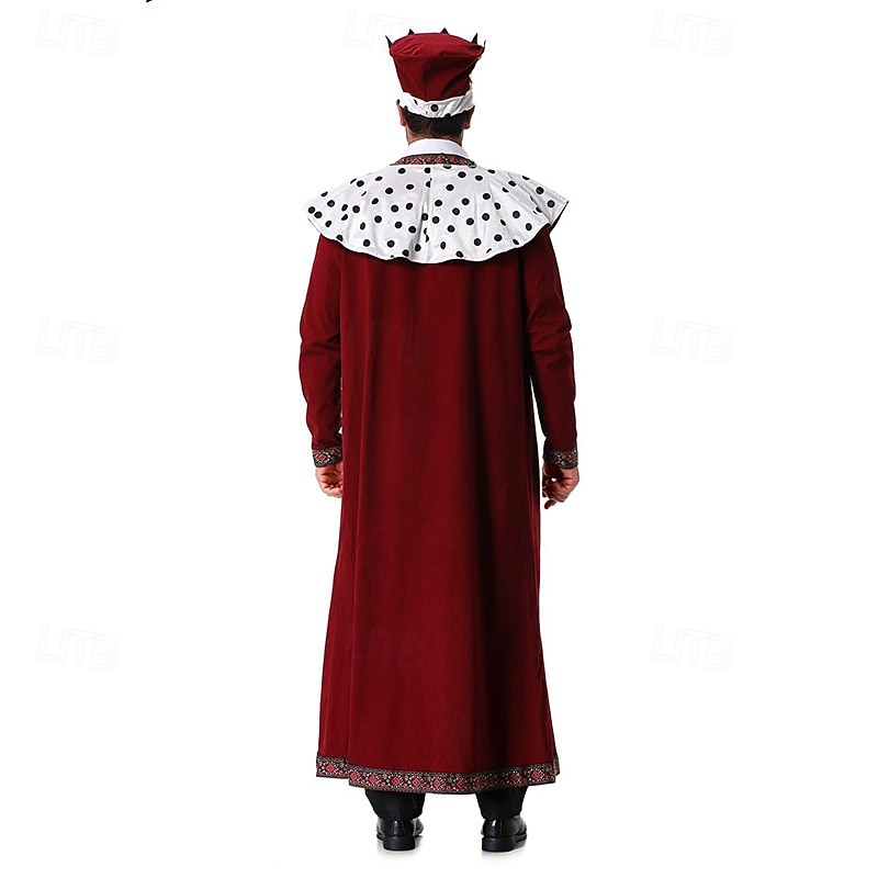 King Cosplay Halloween Masquerade Carnival Costume Cosplay Adults' Men's Carnival Halloween Easy Halloween Costumes Dress Up2