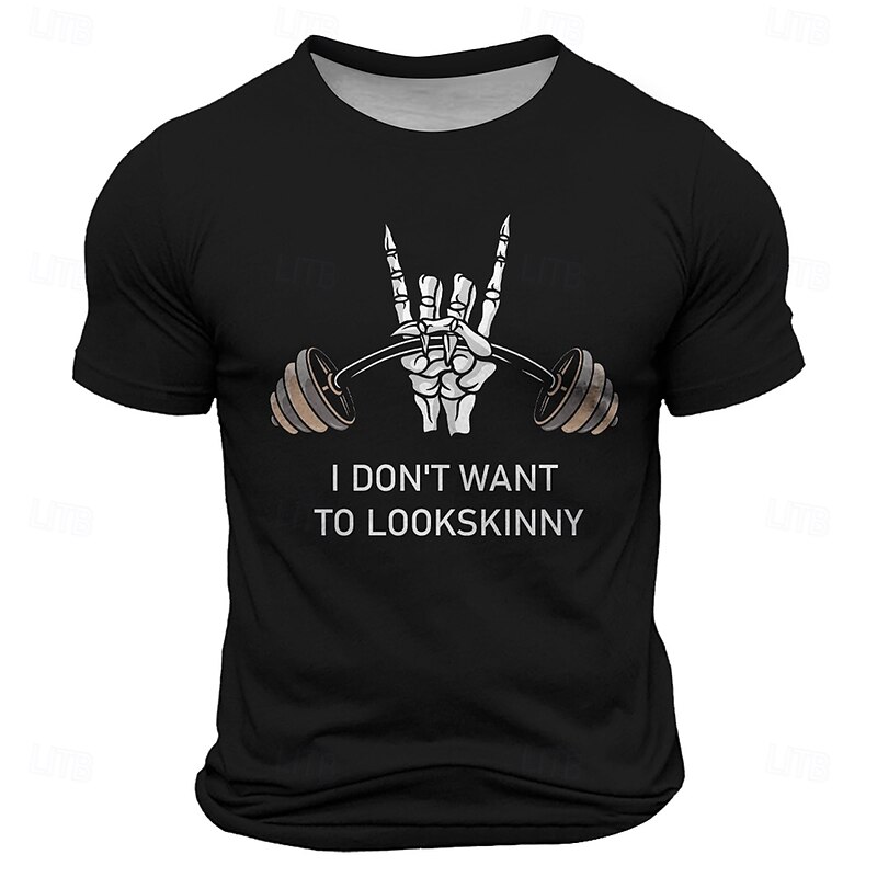 Men's Funny Slang T Shirt Short Sleeve T shirt 3D Print Crew Neck Shirt Retro Vintage Casual Street Casual Bar Black Burgundy Blue Spring & Summer Clothing Apparel S M L XL XXL XXXL2