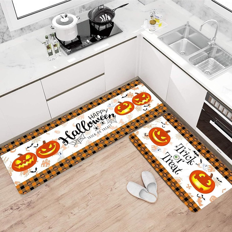 Halloween Decorations Area Rug Kitchen Rug Mat Non-Slip Oil Proof Floor Mat Livingroom Rug Indoor Outdoor Mat Bedroom Decor Bathroom Mat Entrance Rug Door Mat3