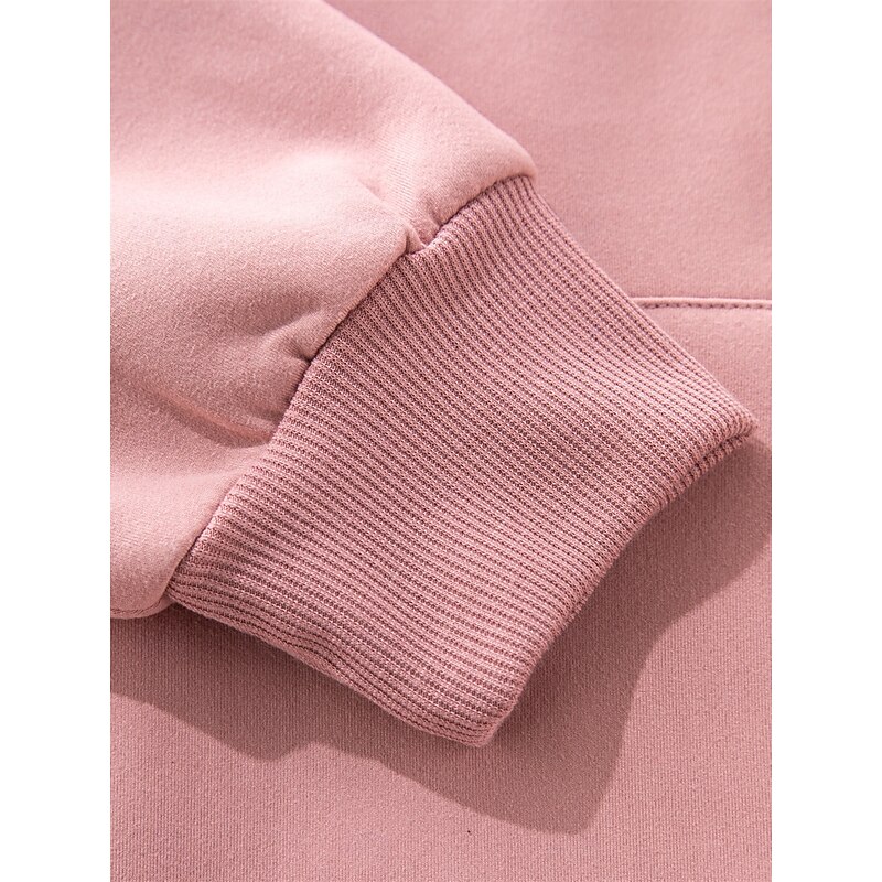 Women's Hoodie Sweatshirt Fleece Plain Street Dailywear Pocket Casual Comfrt Hoodie Long Sleeve Micro-elastic Fall Winter Fall & Winter Comfrt Breathable Soft Fabric 5