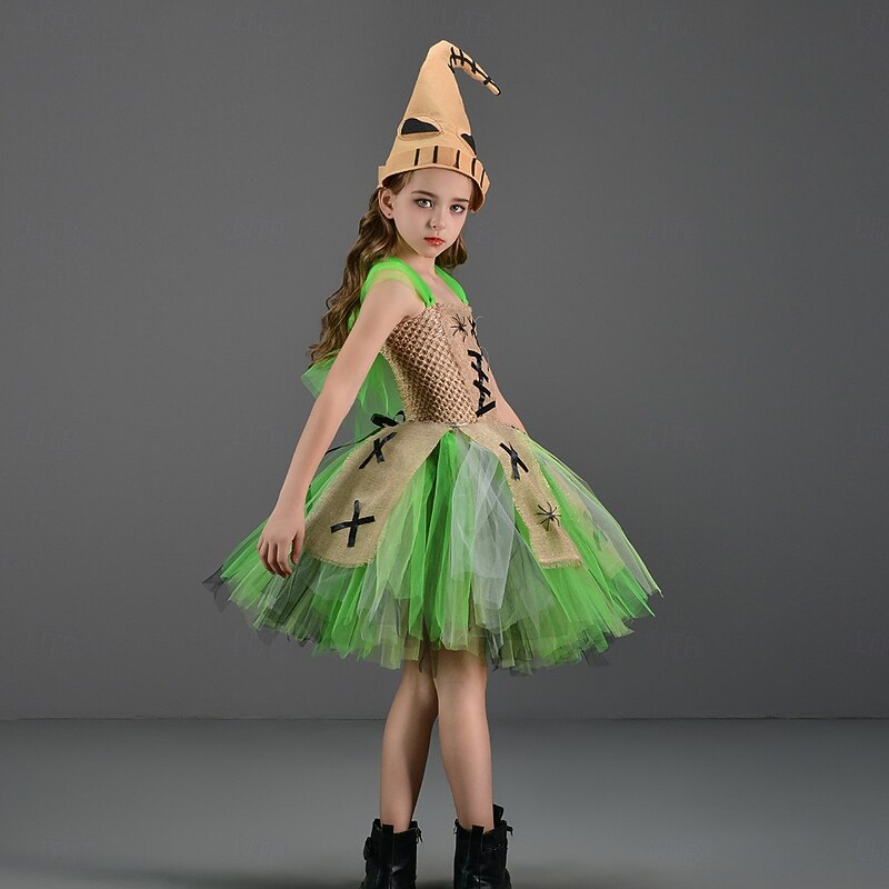 Oogie Boogie Halloween Costume Tutu The Nightmare Before Christmas Dress Up Kid's Girls' Christmas Children's Day Party Easy Halloween Costumes Dress Up4