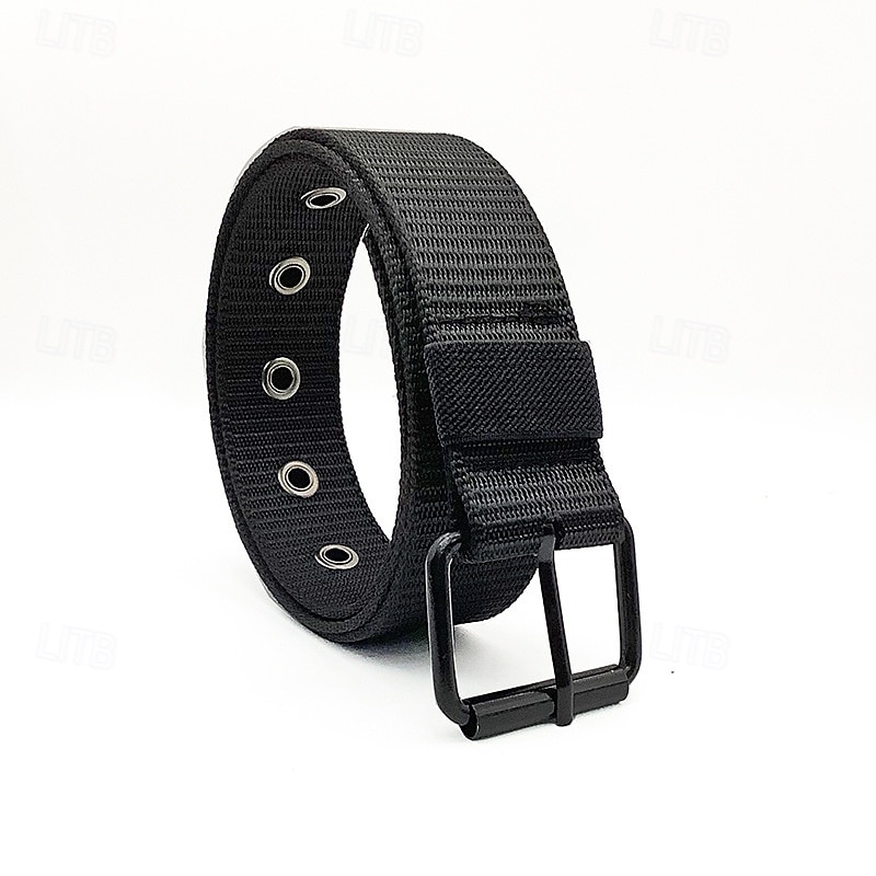 Men's Tactical Belt Waist Belt Black Blue Nylon Alloy Durable Adjustable Plain Outdoor Daily4