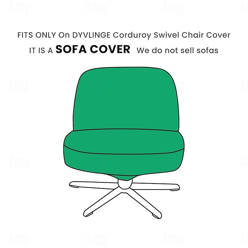 Corduroy Swivel Chair Cover of   Sofa Cover Solid Color Yarn Dyed Slipcovers DYVLINGcover LITB PRIME cover2
