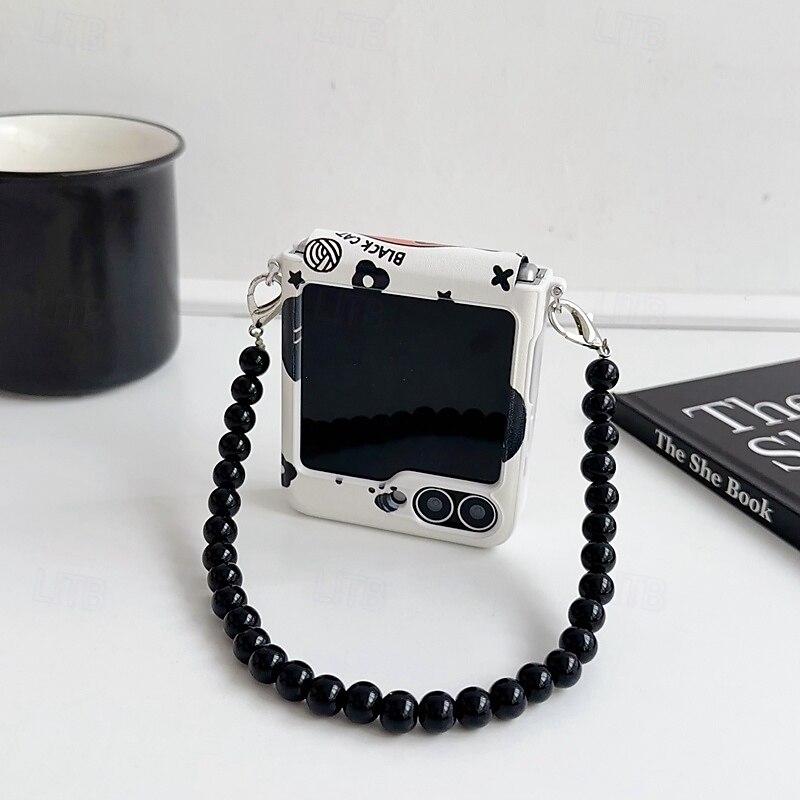 Phone Case For Samsung Galaxy Z Flip 7 Z Flip 6 Z Flip 5 Z Flip 4 Z Flip 3 Back Cover with Wrist Strap Shockproof2