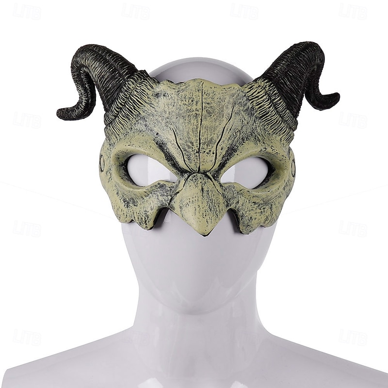 Halloween Devil Mask Halloween Props Adults' Men's Women's Unisex Horror Scary Costume Halloween Carnival Easy Carnival Costume for Walpurgis Night3