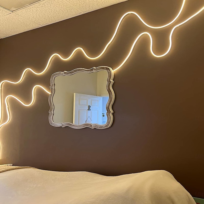 LED Makeup Mirror Light Hollywood Style Makeup Light 6.5-16FT/6000K/3000K Dimmable 12V Adapter/Mirror Strip Light Lighting for Vanity and Bathroom Mirrors4