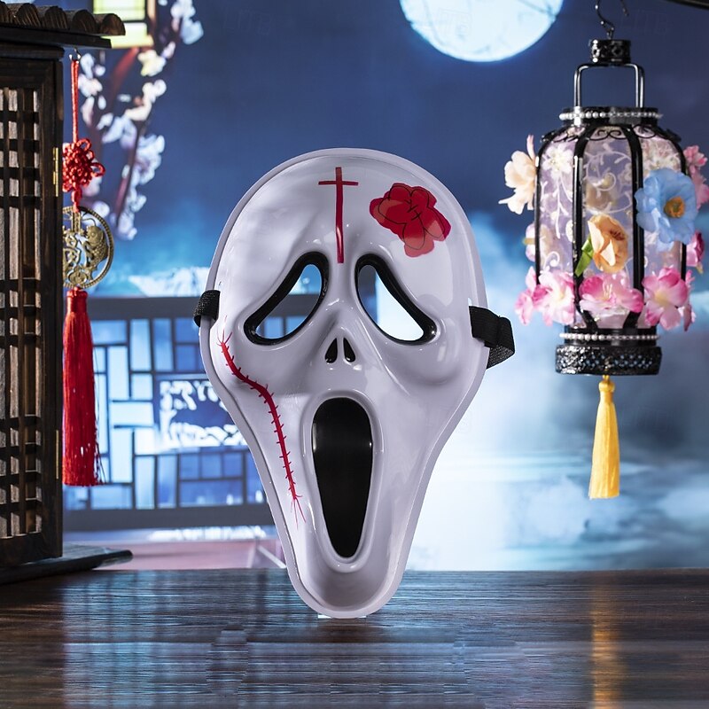 Ghost Ghostface Halloween Mask Halloween Props Scary Costume Adults' Men's Women's Halloween Carnival Easy Halloween Costumes Dress Up3
