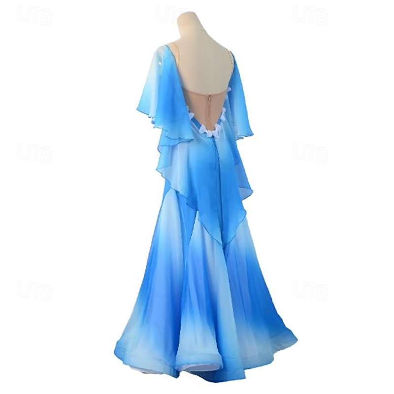 Elegant Ballroom Dance Dress Women Competition Modern Dance Costume Big Swing Tango Party Waltz Practice Wear Clothes4
