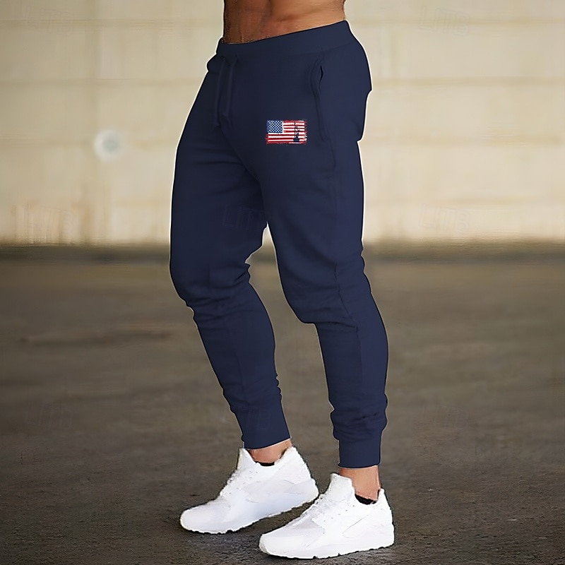Men's Joggers Sweatpants Athletic Pants GYM Pants Pocket Drawstring Elastic Waistband Pants / Trousers Outdoor Sports & Outdoor Athletic Fall Breathable Soft Marathon Running Workout Tailored Fit2