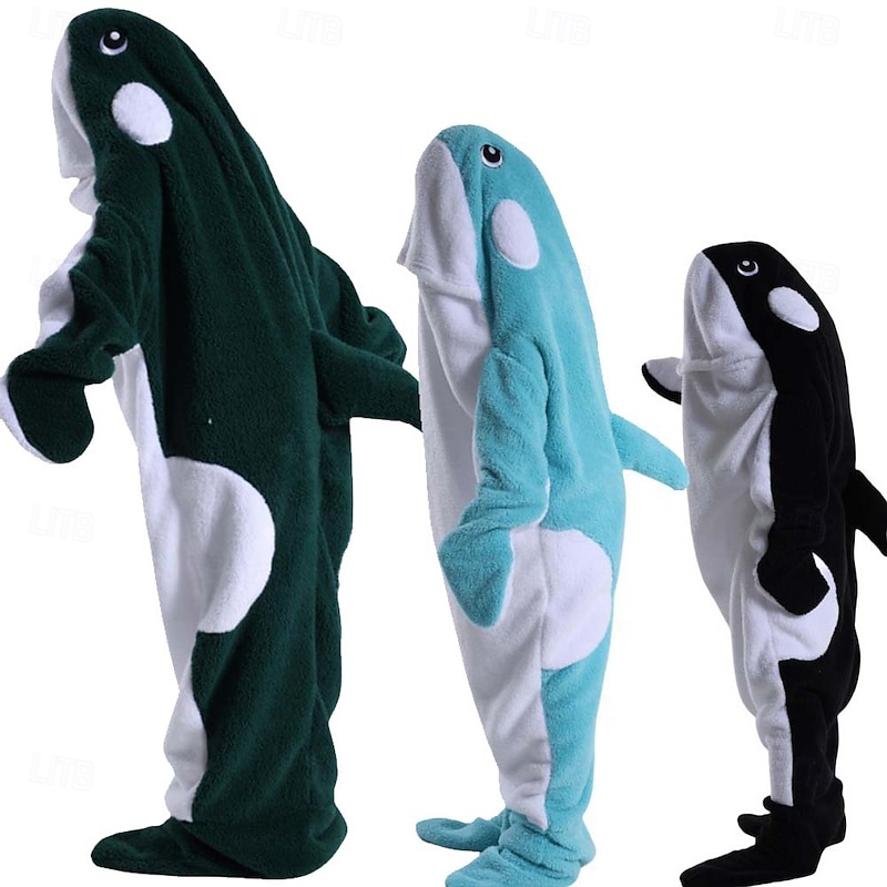 Couples Whale Halloween Group Family Costumes Sleeping Bag Kid's Adults' Unisex Funny Costume Party Home Wear Halloween Carnival Easy Halloween Costumes