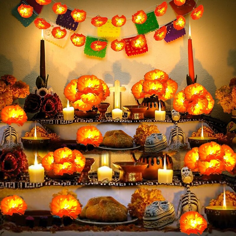 Halloween LED Fairy String Lights 1.5m 10LEDs 3m 20LEDs Battery Powered Waterproof Home Balcony Garden Halloween Party Decoration Holiday Hanging Light4