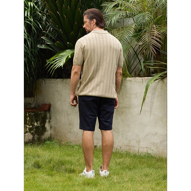 Men's Golf Polo Shirt Black Apricot Grey Short Sleeve Top Golf Attire Clothes Outfits Wear Apparel3