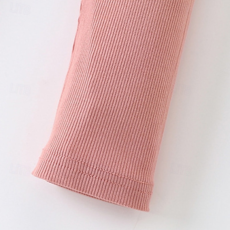 Easter Girls' 3D Cartoon Rabbit Sports Suit Tracksuits Sweatshirt Set Long Sleeve Spring Fall Daily Casual Comfort Kids 4-12 Years Crew Neck Outdoor Vacation Sports Tailored Fit4