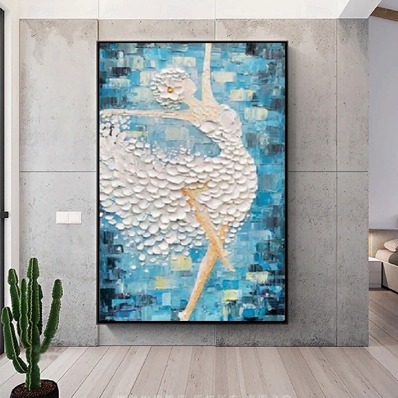 Handmade dancer painting Hand Painted ballert girl Oil Painting Wall Modern Abstract Ballerina Abstract Canvas Painting Colorful Wall Art Ballet Paintings Home Decoration2