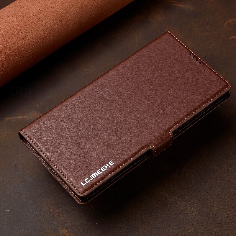 Phone Case For Samsung Galaxy S25 S24 S23 S23 FE S22 S21 Ultra Plus A55 5G A35 5G A15 A14 Back Cover Wallet Case with Stand Holder Magnetic Card Slot Retro TPU PU Leather3