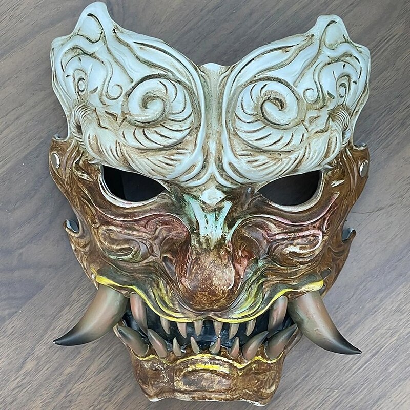 Sun Wukong Halloween Mask Black Myth: Wukong Carnival Mask Scary Costume Adults' Unisex Halloween Carnival Easy Halloween Costumes Dress Up2
