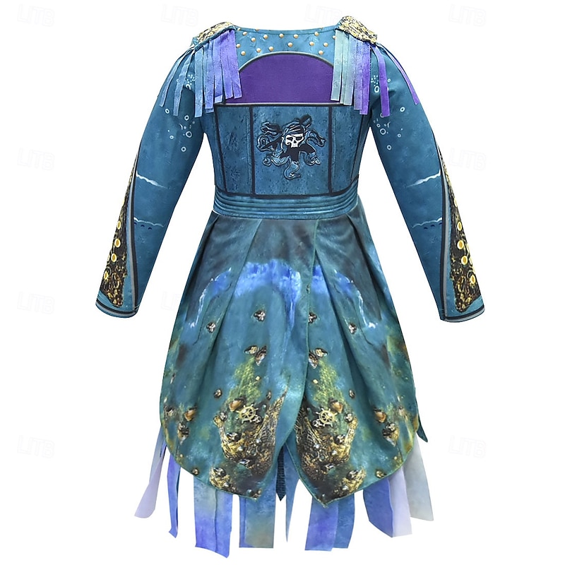 Descendants Evie Dress Outfits Cosplay Wigs Cosplay Movie Cosplay for Girls' Kid's Masquerade Performance Masquerade4