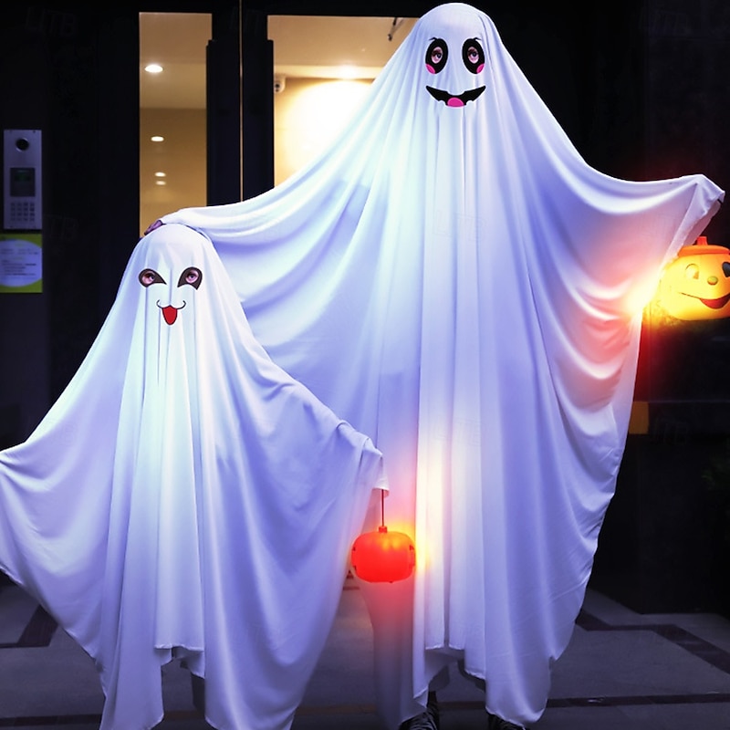Ghost Halloween Cape Costume Scary Costume Kid's Boys' Girls' Carnival Party / Evening Easy Halloween Costumes Dress Up