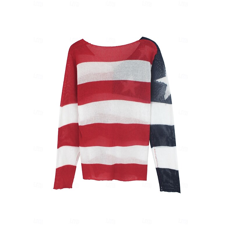 Women's Sweater Casual Soft Graphic V Neck V Neck Long Sleeve Regular Tops Knit Daily White / Black Fall Winter4