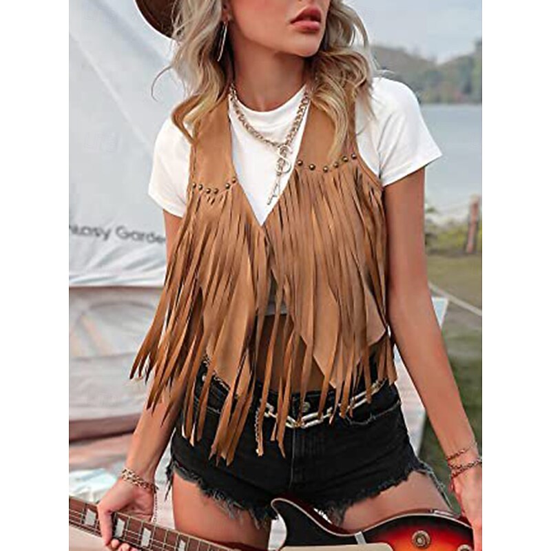 Women's Gilet Dailywear Irregular Hem Solid Color Windproof Vintage Regular Fit Outerwear Sleeveless Summer Black S2