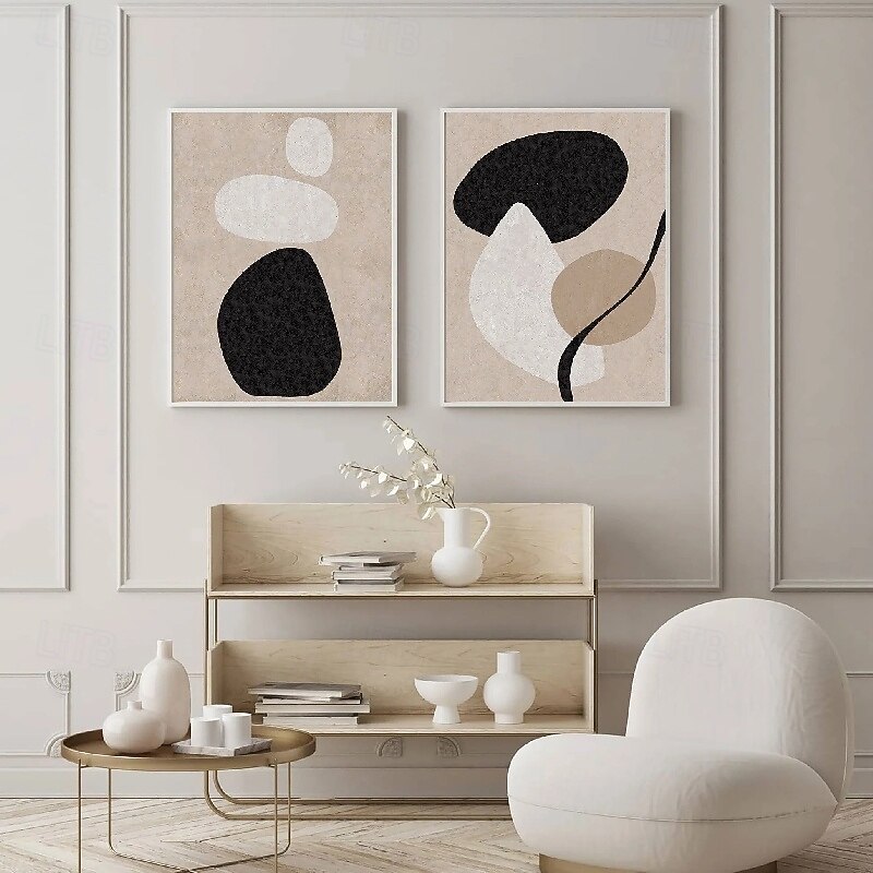 Wabi sabi aertwok handmade Wall Art Beige Abstract Painting on Canvas handmade A Pair Beige Texture painting Wall Art Neutral Abstract Wall Art Boho Wal Decor2