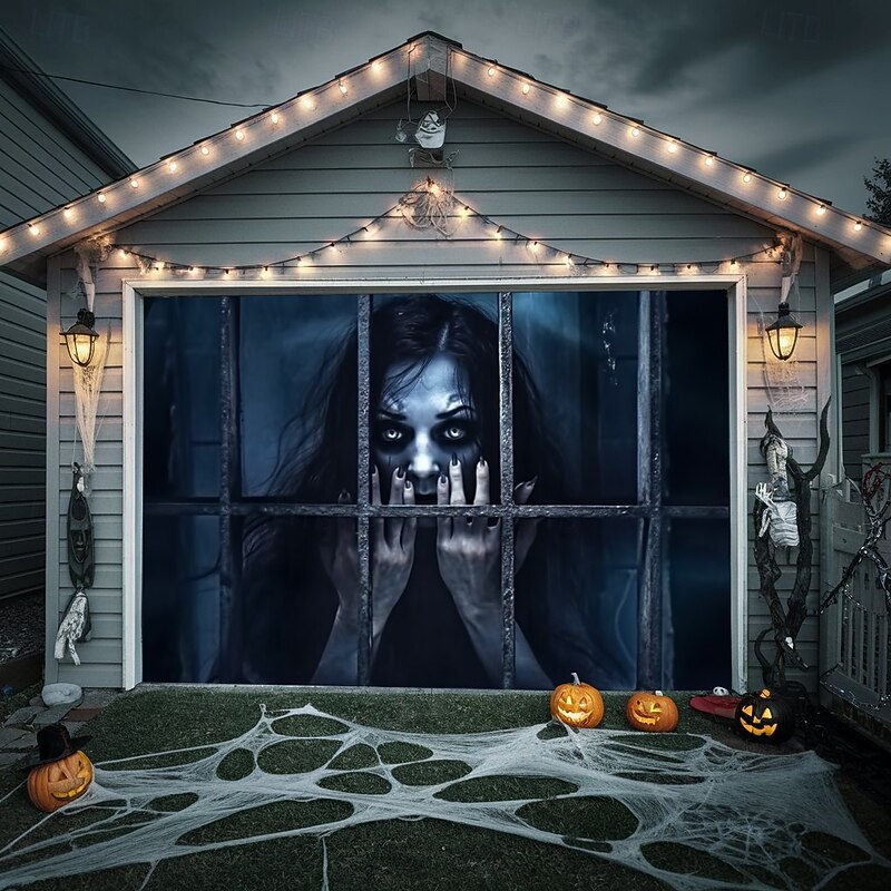 Halloween Decorations Scary Ghost Hanging Tapestry Wall Art Large Tapestry Mural Decor Photograph Backdrop Blanket Curtain Home Bedroom Living Room Decoration4