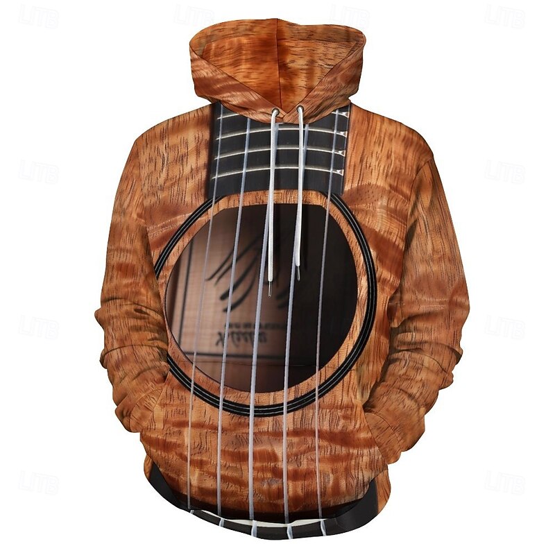 Men's Hoodie Hoodies Sweatshirt Fashion Daily Long Sleeve Hooded Vacation Streetwear Maroon Printing Winter Spring &  Fall Designer