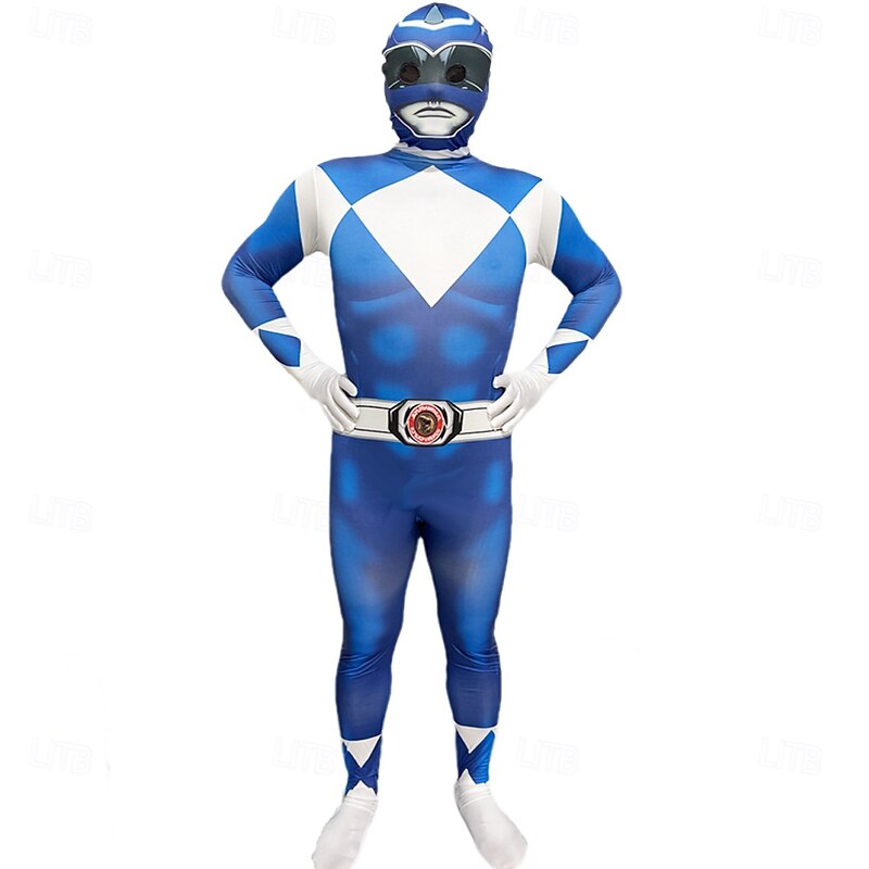 Mighty Morphin Power Rangers Tommy Oliver Cosplay Costume Jumpsuit Cosplay Movie Cosplay for Men's Women's Boys Kid's Adults' Carnival Masquerade Event / Party Masquerade4