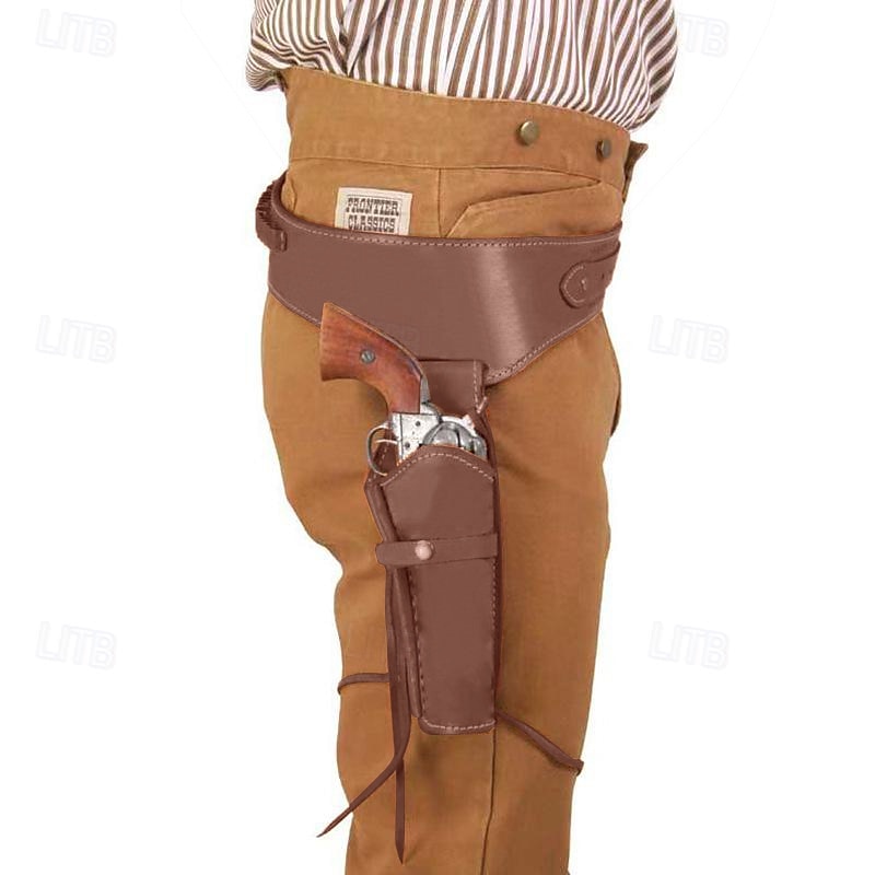 18th Century 17th Century State of Texas Holster Pirate West Cowboy Ameirican Fancy Dress Men's Masquerade Performance Masquerade Bachelorette Party Adults' Belt4