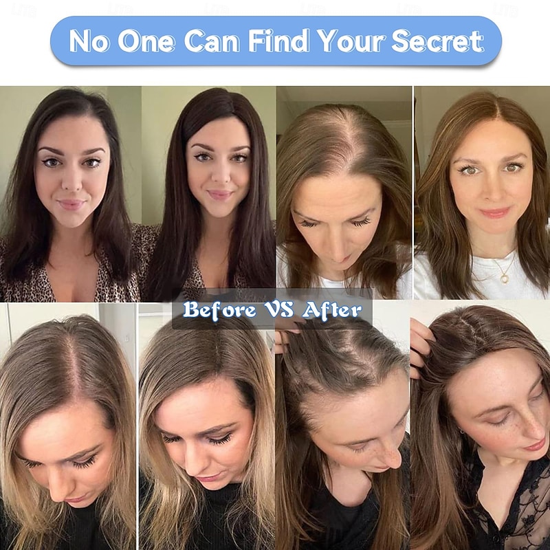 Women's Remy Human Hair Toupees Straight Capless Women / Classic / Best Quality Party / Party / Evening / Evening Party3