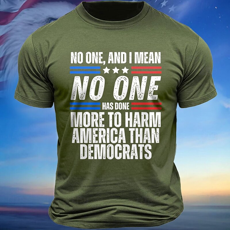 Men's Letter Printed T Shirt Tee Top 100% Cotton Short Sleeve Graphic Shirt Black Dark Grey Army Green Comfortable Tee Vacation Street Fashion Designer Clothing