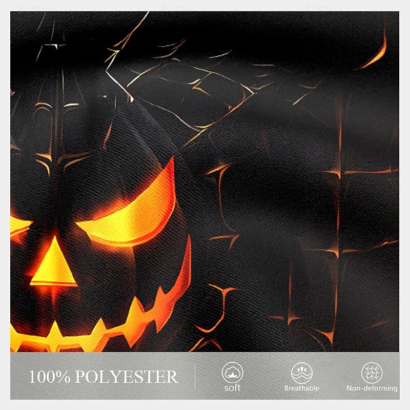 Halloween Men's Pumpkin T Shirt Long Sleeve T shirt 3D Print Crew Neck Shirt Designer Retro Vintage Street Casual Daily Black Summer Spring Fall Clothing Apparel S M L XL XXL XXXL3