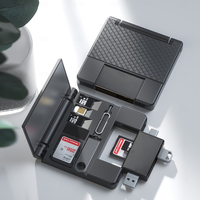 Multifunctional OTG Card Reader 7 In 1 Micro SD Card Reader U Memory Card Reader Type-C for Digital Cameras, Smartphones, Tablets OTG Converter External U Disk, SD, TF Universal with Storage Box2