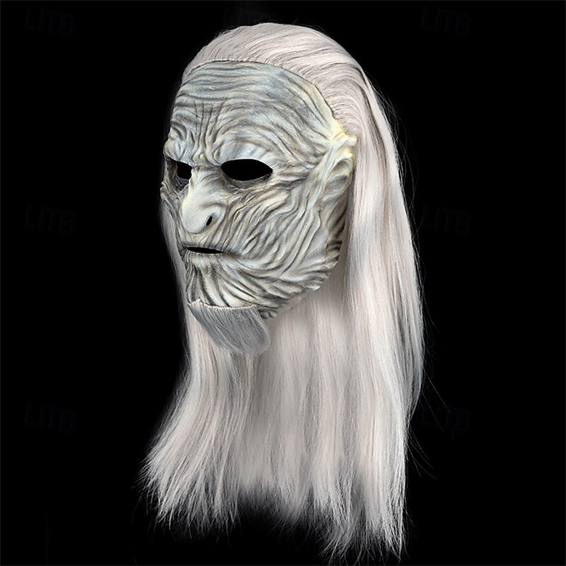 White Walker Halloween Mask Halloween Props Halloween Horror Scary Costume Adults' Men's Unisex Halloween Carnival Easy Halloween Costumes Dress Up4