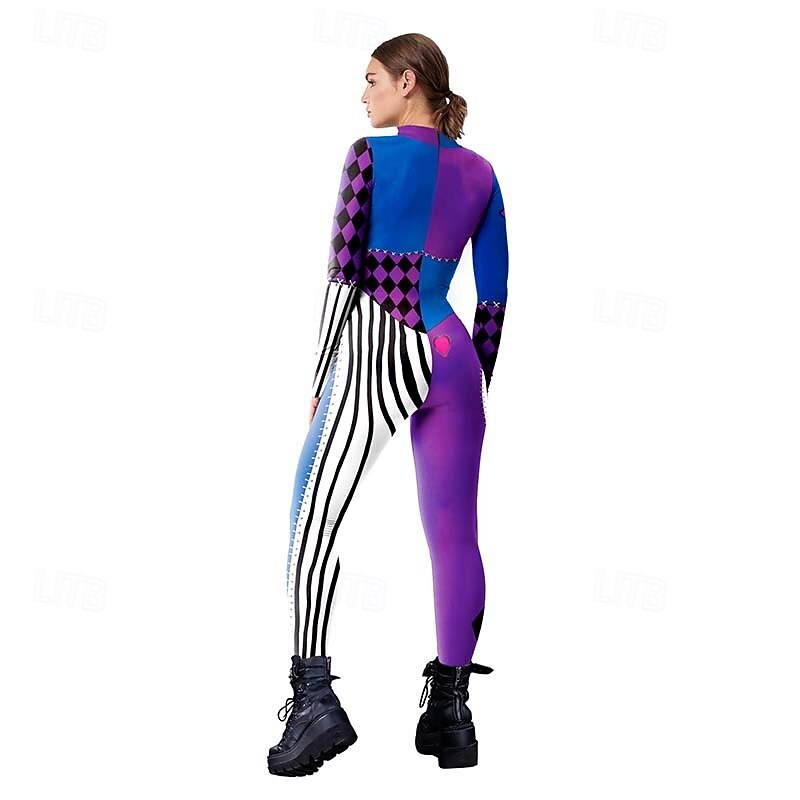 Harley Quinn Joker Clown Halloween Costume Suicide Squad Joker: Folie à Deux Carnival Costume Cosplay Kid's Adults' Women's Masquerade Party Easy Halloween Costumes Dress Up3