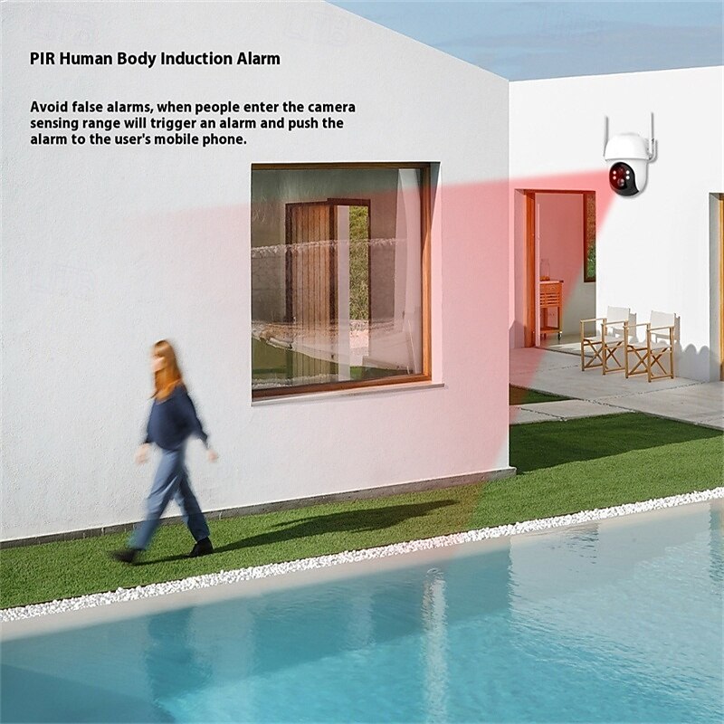 Solar Battery Powered Card Supported Wireless CCTV Security Camera Waterproof PIR Motion Detection Pan Tilt4