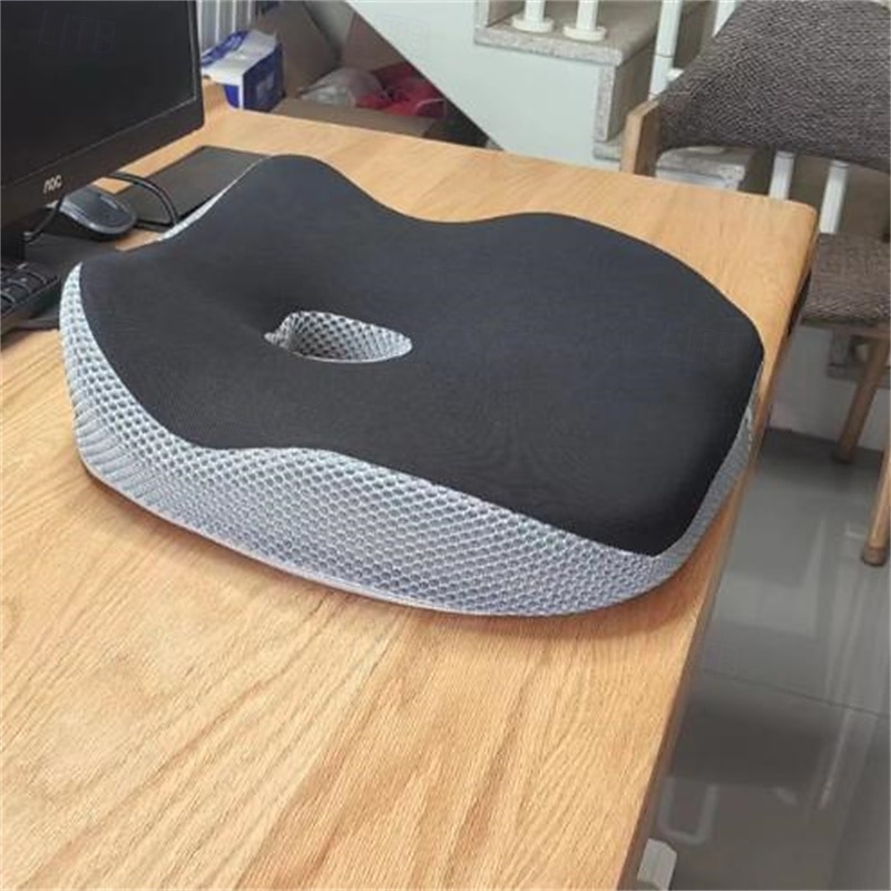 Car Seat Cushion Slow Rebound Memory Foam Car Driver Seat Height Increase Cushion Car Anti-slip Seat Cushion2
