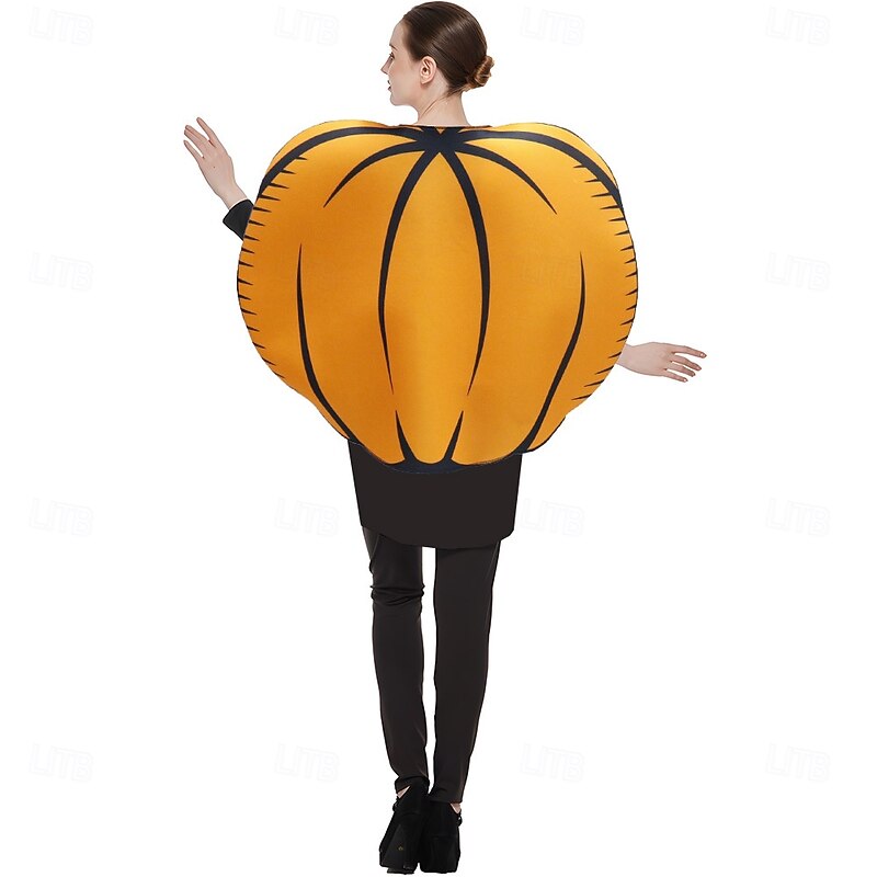 Pumpkin Halloween Cosplay Costume Carnival Costume Funny Costume Adults' Men's Women's Masquerade Performance Party / Evening Easy Halloween Costumes Dress Up3