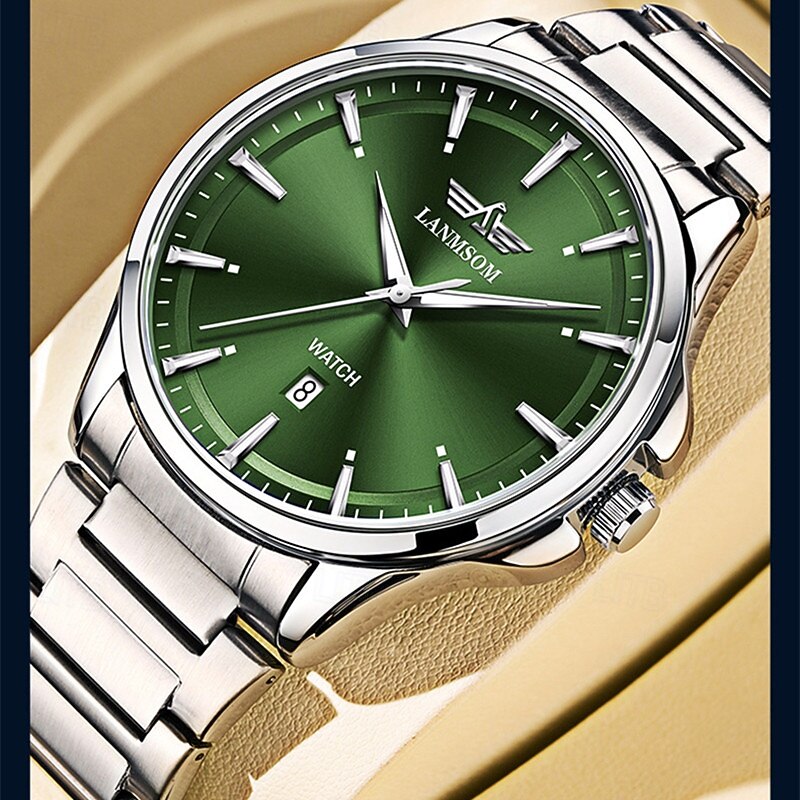 Brand Watch Trendy Fashion Sports Calendar Waterproof Fully Automatic Steel Strip Quartz Men's Bowl Watch4